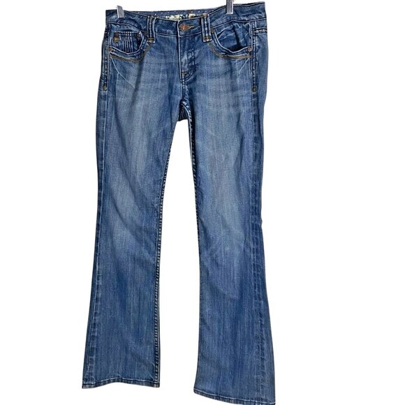 Miss Me Denim Jeans Size 29 MODEL JP4892R 5 Pocket Boot cut - Picture 2 of 15
